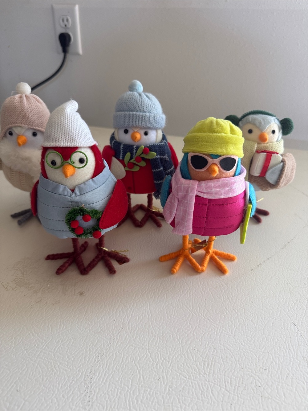 Target Wondershop Featherly Friends Set of 5 Bright Birds ~ Christmas 2024